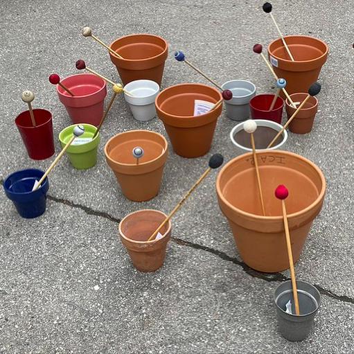 MALLET-MAKING WORKSHOP and FLOWERPOT MUSIC with Victoria Reddick and James Baburek (bring your own flower pot if you like)  at Finnriver Solstice Salmon Day