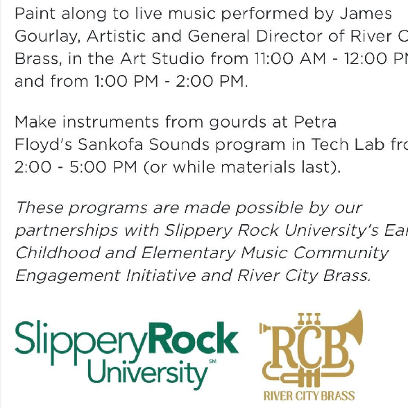 Make Music Day Celebration at the Children's Museum of Pittsburgh!
